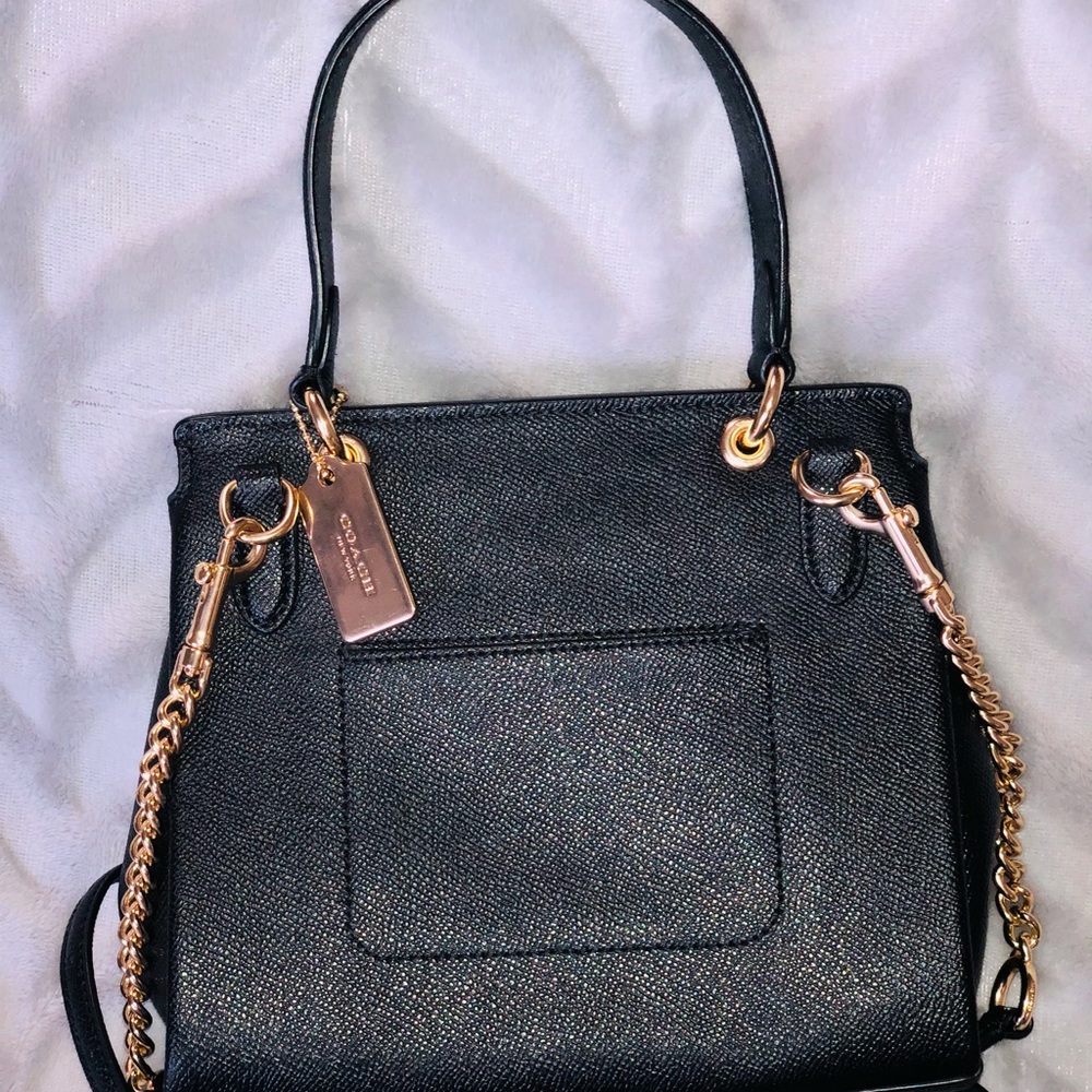 Coach Avary black crossgrain leather crossbody - Picture 10 of 12